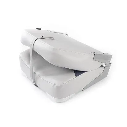 Кресло складное мягкое Skipper синий/серый