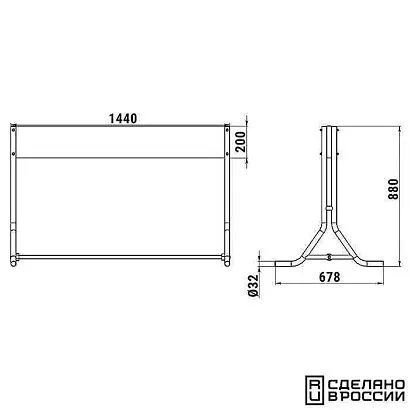 Стойка для 3-х ПЛМ