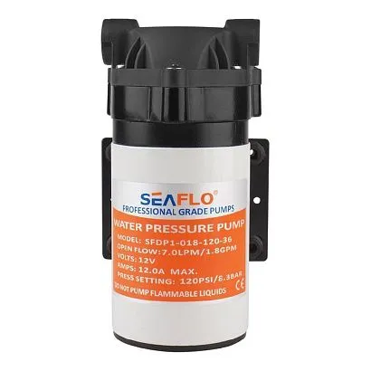 Помпа водоподающая SeaFlo мембранная, 12V 5.5 л/мин, 8.3 BAR