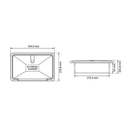 Бокс для хранения судового душа SEAFLO, белый