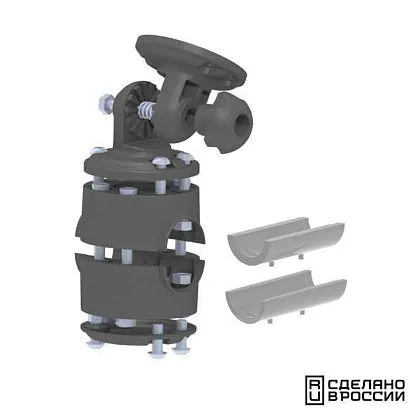 Кронштейн наклонный с хомутом универсальным