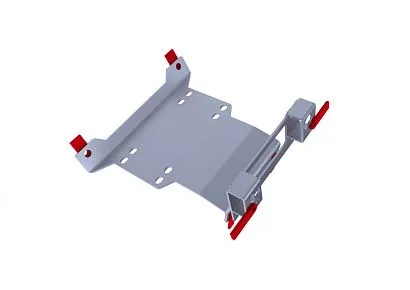 Комплект крепления лебедки UTV Polaris RZR 1000 (2 части) (2013-)