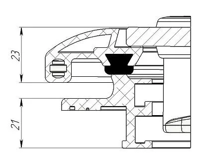 Люк палубный распашной Альбатрос 500х500