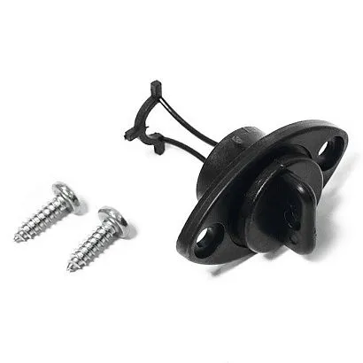 Заглушка дренажная SUNFINE 55 мм с крепежом, пластик черный