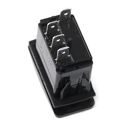 Переключатель (on)-off-(on), SPDT, 4P с двойной подсветкой NEKEKE