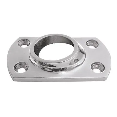 Основание леера 22мм, 76х44 мм, низкое, наклон 60 град