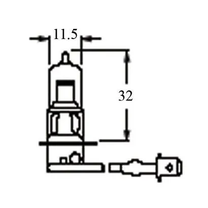Лампочка PK22s 12V/100W