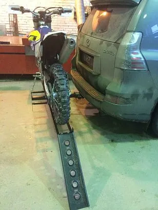 Платформа транспортировочная на фаркоп для перевозки мотоцикла для Kawasaki Мотоциклов Super Sherpa 