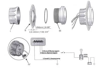 Спидометр 55 узлов (WS)